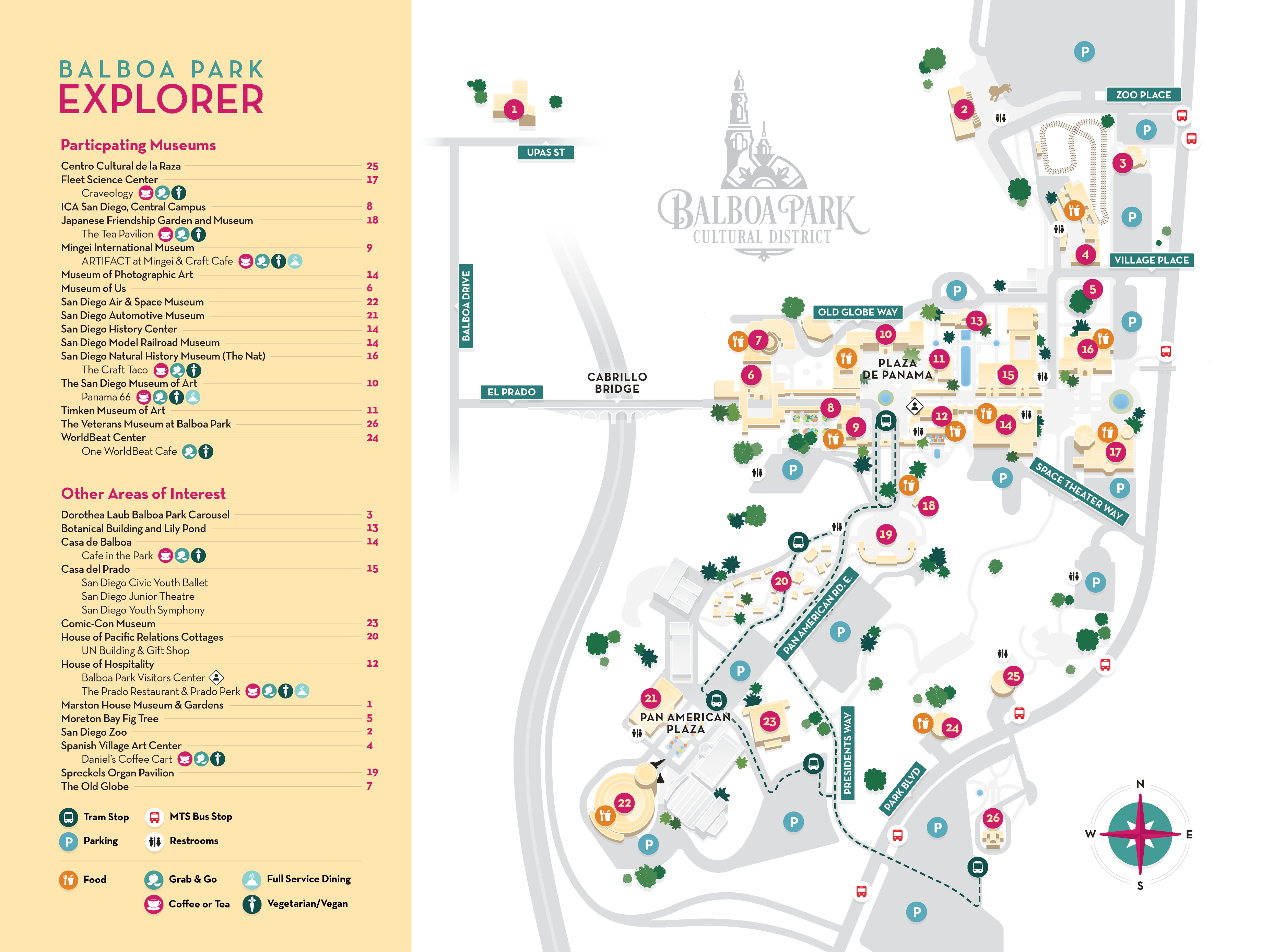 Balboa Park Cultural District - Explorer Map